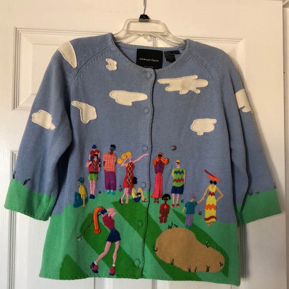 Michael Simon Embellished women’s Golf Sweater